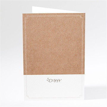 Menükarte Hochzeit vertrauen - Sicht 3