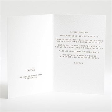 Menükarte Hochzeit vertrauen - Vue 2