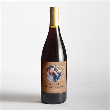 Flaschenetikett Hochzeit vertrauen - Vue 2