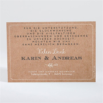 Dankeskarte Hochzeit Vertrauen - Vue 2