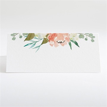 Tischkarte Hochzeit Romantische Rosen - Tischkarte Rückseite