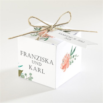 Geschenkbox Hochzeit romantische rosen
