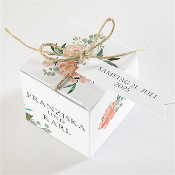 Geschenkbox Hochzeit Romantische Rosen - Sicht 3