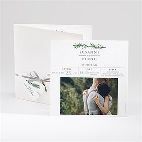 Hochzeitseinladung rosmarin zweig