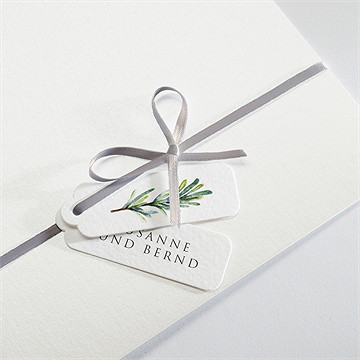 Hochzeitseinladung rosmarin zweig - vue 4