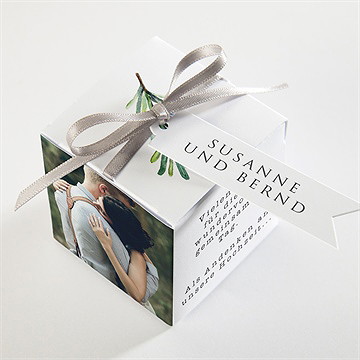 Geschenkbox Hochzeit rosmarin zweig - vue 3