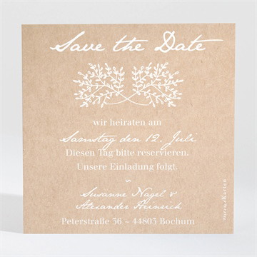 Save the Date Karte Kraft