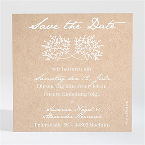 Save the Date Karte kraft