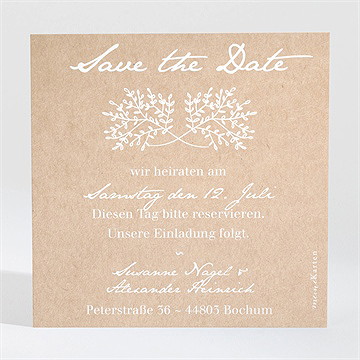 Save The Date Karte Kraft