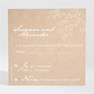Antwortkarte Hochzeit Kraft