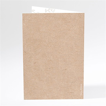 Menükarte Hochzeit kraft - Sicht 3