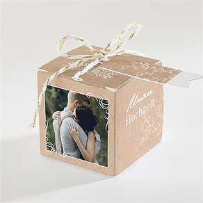 Geschenkbox Hochzeit kraft