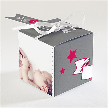 Geschenkbox Taufe schaukelpferd rot - Vue 2