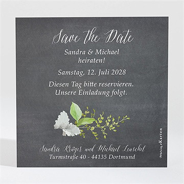Save The Date Karte Frühlingstafel