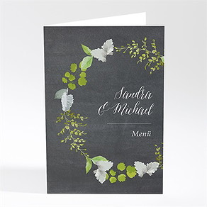 Menükarte Hochzeit frühlingstafel