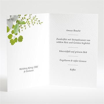 Menükarte Hochzeit frühlingstafel - Vue 2