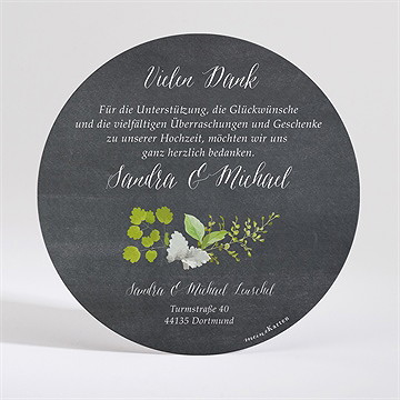 Dankeskarte Hochzeit Frühlingstafel - Vue 2