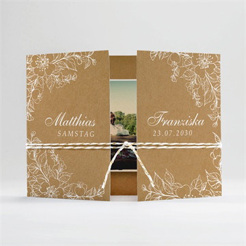 Hochzeitseinladung weiße blüten