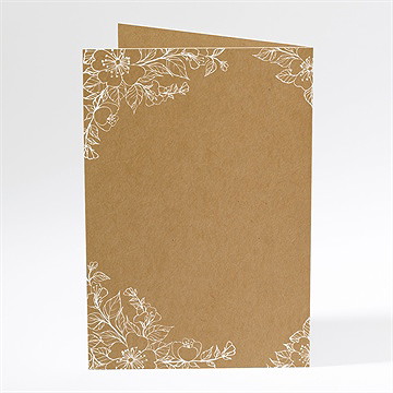 Menükarte Hochzeit weiße blüten - vue 3