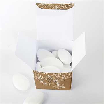 Geschenkbox Hochzeit Weiße Blüten - vue 4