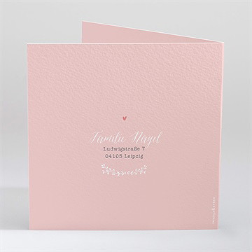 Geburtskarte Blumenkranz Pastellfarben - Vue 3