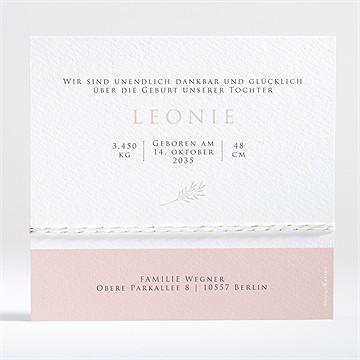 Geburtskarte zartheit - Vue 2