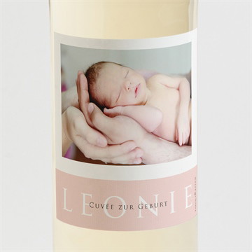 Flaschenetikett Geburt zartheit