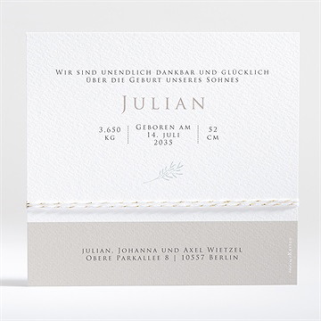 Geburtskarte Das Pure Glück - vue 2