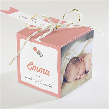 Geschenkbox Taufe blumenalphabet mädchen - vue 2