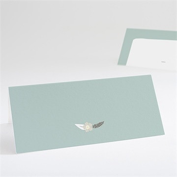 Tischkarte Taufe blumenalphabet junge