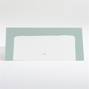 Tischkarte Taufe blumenalphabet junge - Dos du marque-place