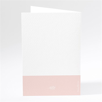 Menükarte Taufe rosa poetik - Dos du menu