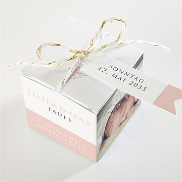 Geschenkbox Taufe rosa poetik - Sicht 3