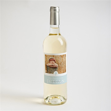 Flaschenetikett Taufe Blaue Poetik - vue 2