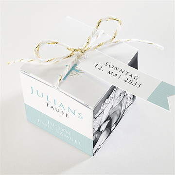 Geschenkbox Taufe blaue poetik - Sicht 3