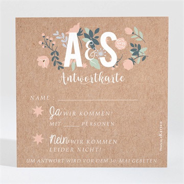 Antwortkarte Hochzeit scheunenhochzeit