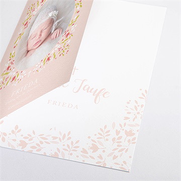 Kirchenheft Taufe zarte rosa blumen - vue 2