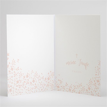 Kirchenheft Taufe zarte rosa blumen - vue 3