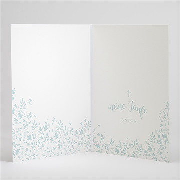 Kirchenheft Taufe zarte blaue blumen - vue 3