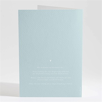 Kirchenheft Taufe zarte blaue blumen - Vue 4