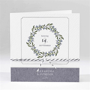 Hochzeitseinladung retrokranz