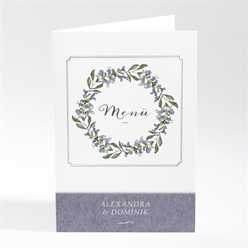 Menükarte Hochzeit Retrokranz