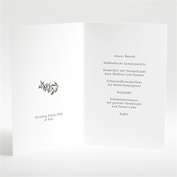 Menükarte Hochzeit retrokranz - Vue 2