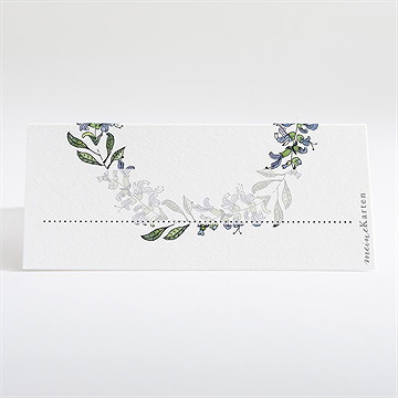 Tischkarte Hochzeit Retrokranz - Vue 2