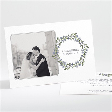 Dankeskarte Hochzeit Retrokranz