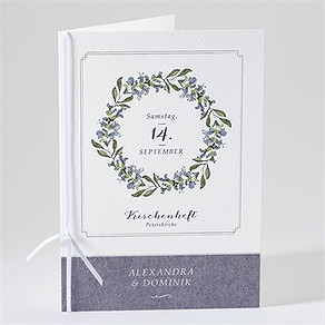 Kirchenheft Hochzeit retrokranz
