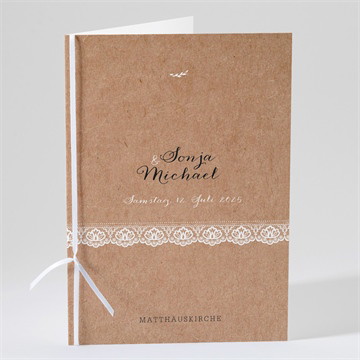 Kirchenheft Hochzeit rund um die spitze