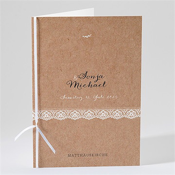 Kirchenheft Hochzeit rund um die spitze