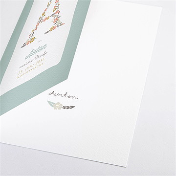 Kirchenheft Taufe blumenalphabet junge - vue 2