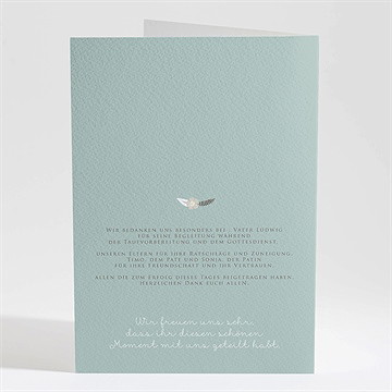 Kirchenheft Taufe blumenalphabet junge - Vue 4